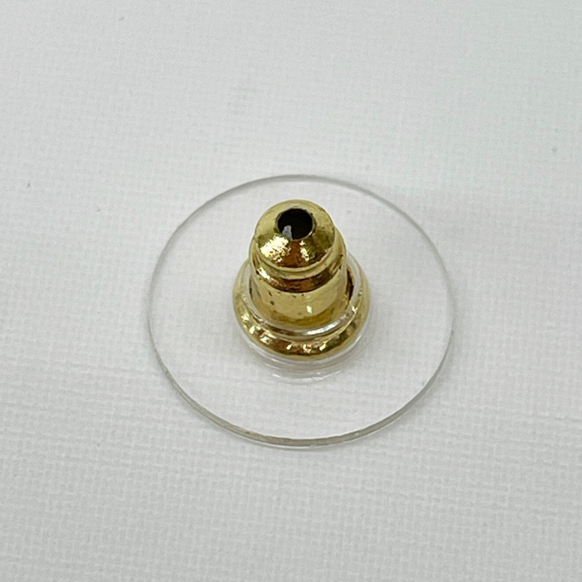 Chanel Earrings Bag Motif CC Logo Quilted Gold White — view 7