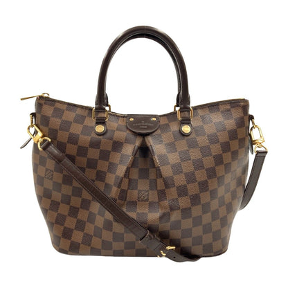 Louis Vuitton Damier Sienna MM 2-Way Shoulder Bag Brown