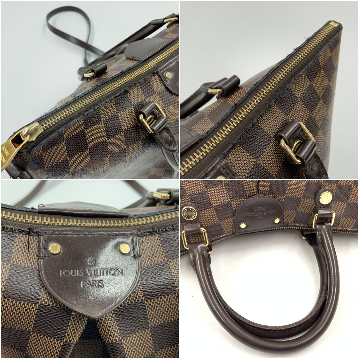 Louis Vuitton Damier Sienna MM 2-Way Shoulder Bag Brown — view 6