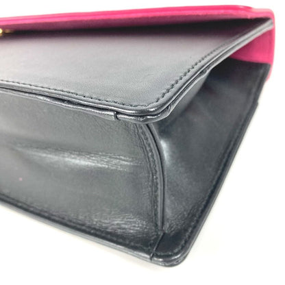 Saint Laurent Paris Clutch Bicolor Leather Black — view 6