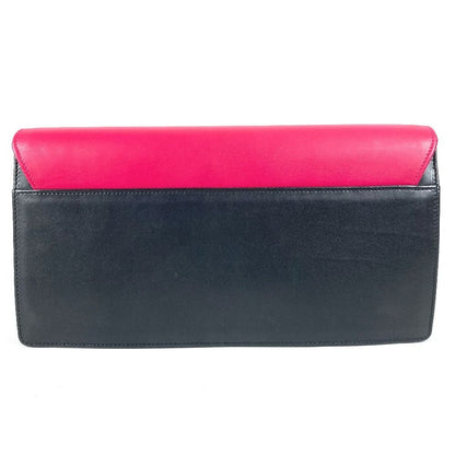 Saint Laurent Paris Clutch Bicolor Leather Black — view 2
