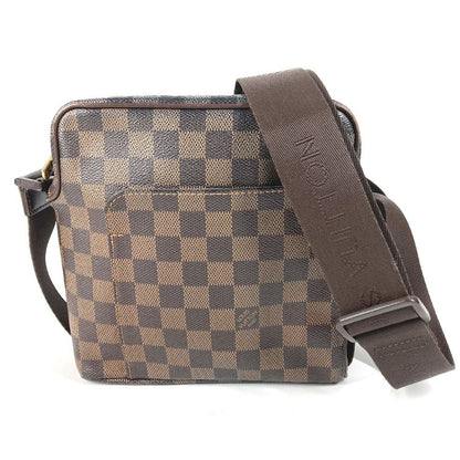Louis Vuitton Shoulder Bag Olaf PM Damier Canvas Ebene Brown