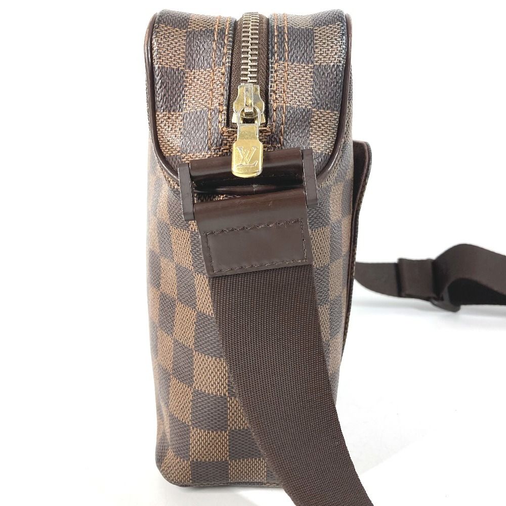 Louis Vuitton Shoulder Bag Olaf PM Damier Canvas Ebene Brown — view 4