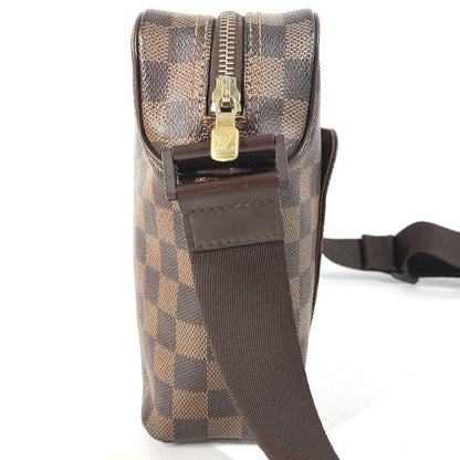 Louis Vuitton Shoulder Bag Olaf PM Damier Canvas Ebene Brown — view 4