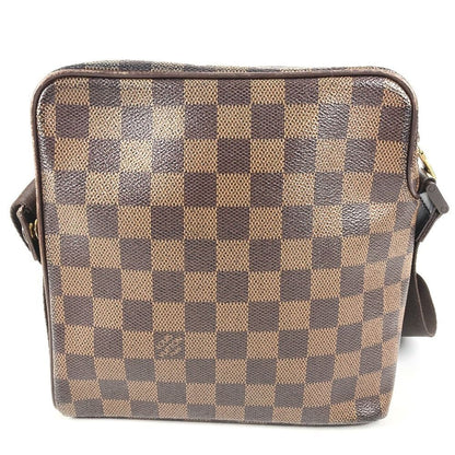 Louis Vuitton Shoulder Bag Olaf PM Damier Canvas Ebene Brown — view 2