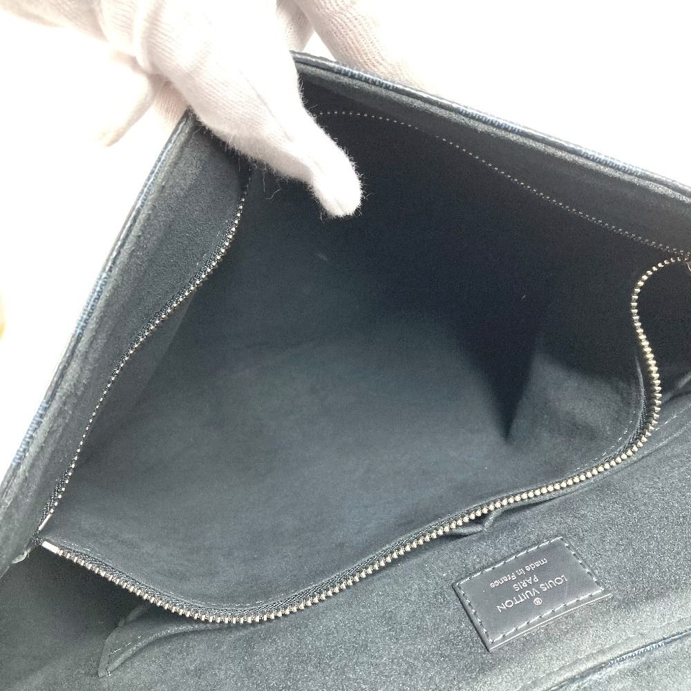 Louis Vuitton Shoulder Bag Newport Messenger MM Damier Ecobalt Canvas Navy — view 3