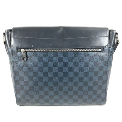 Louis Vuitton Shoulder Bag Newport Messenger MM Damier Ecobalt Canvas Navy — view 6