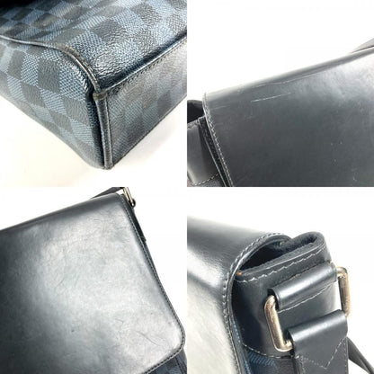 Louis Vuitton Shoulder Bag Newport Messenger MM Damier Ecobalt Canvas Navy — view 8