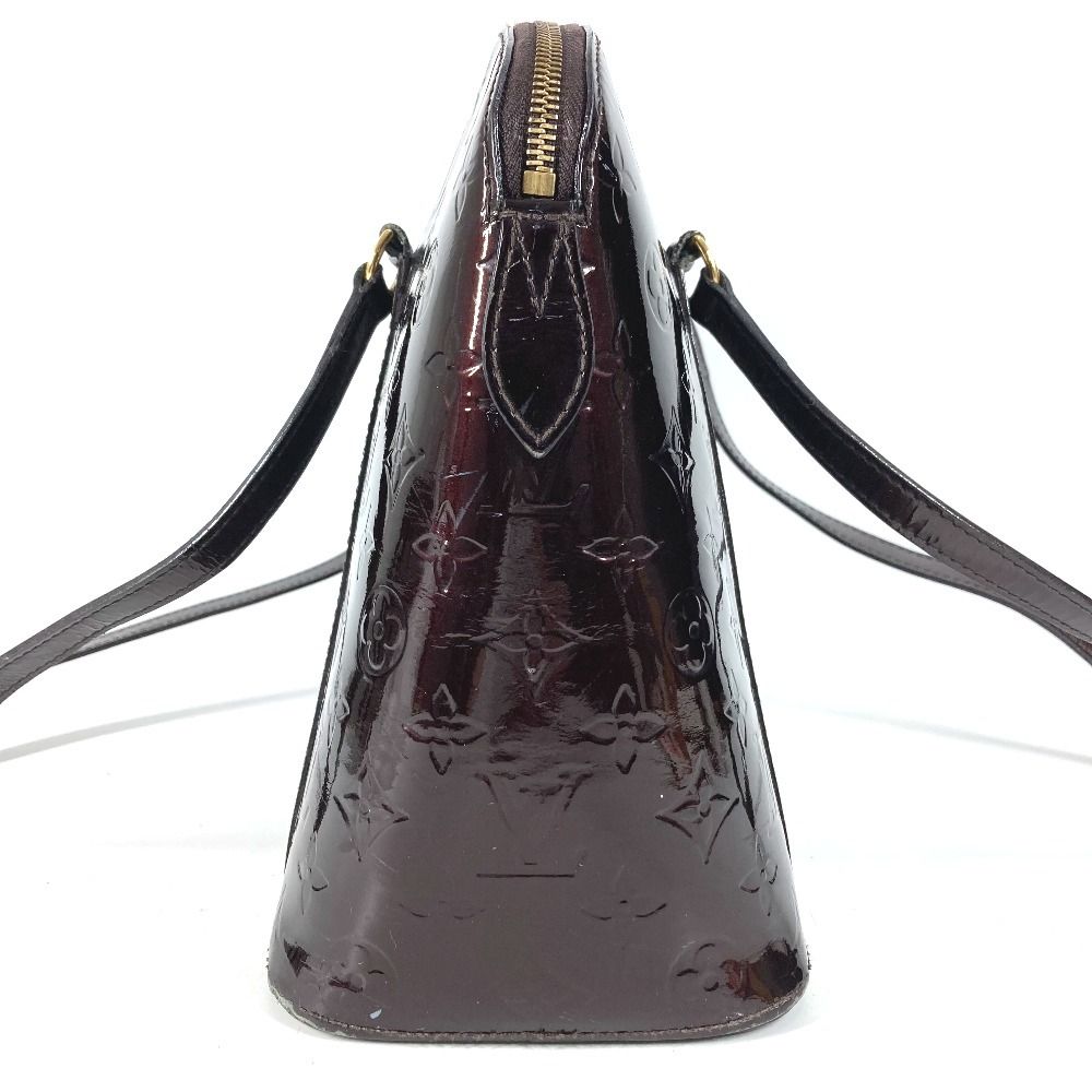 Louis Vuitton Shoulder Bag Avalon Zip Monogram Vernis Canvas Amarante Purple — view 3