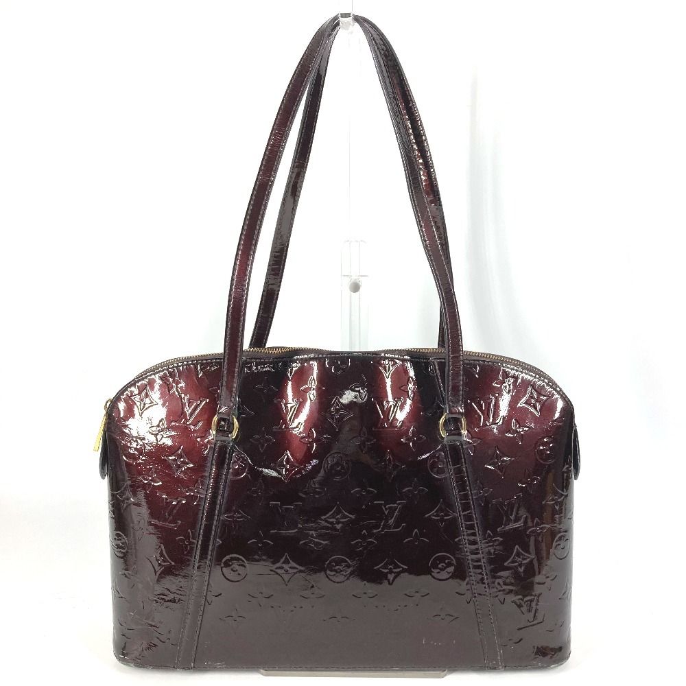 Louis Vuitton Shoulder Bag Avalon Zip Monogram Vernis Canvas Amarante Purple