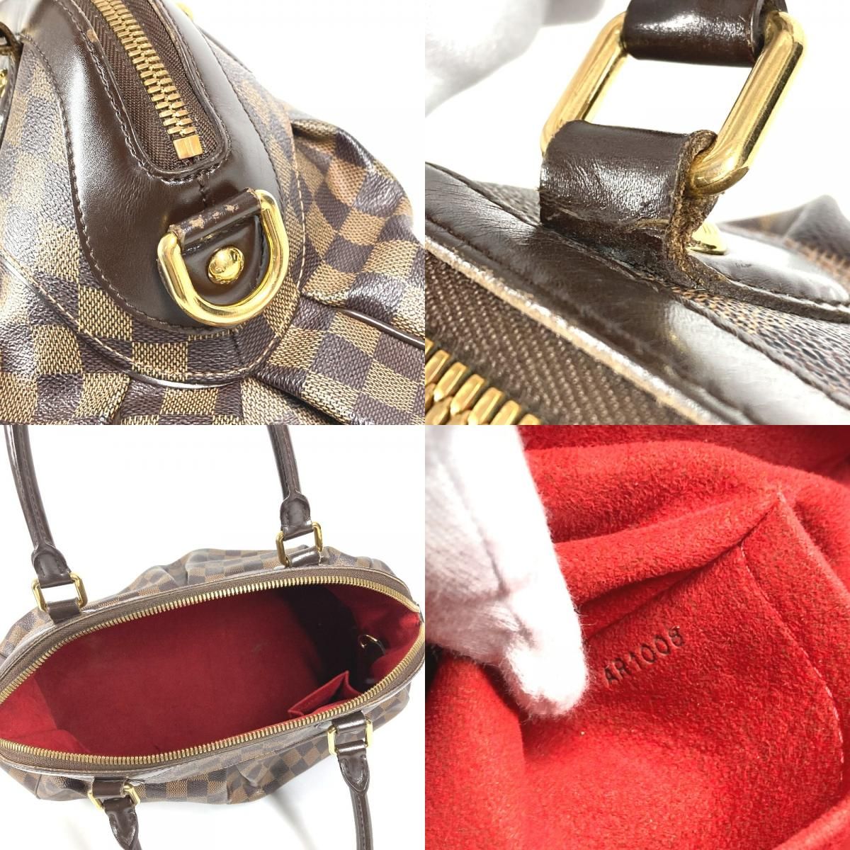Louis Vuitton Handbag Trevi GM Damier Canvas Ebene Brown — view 8