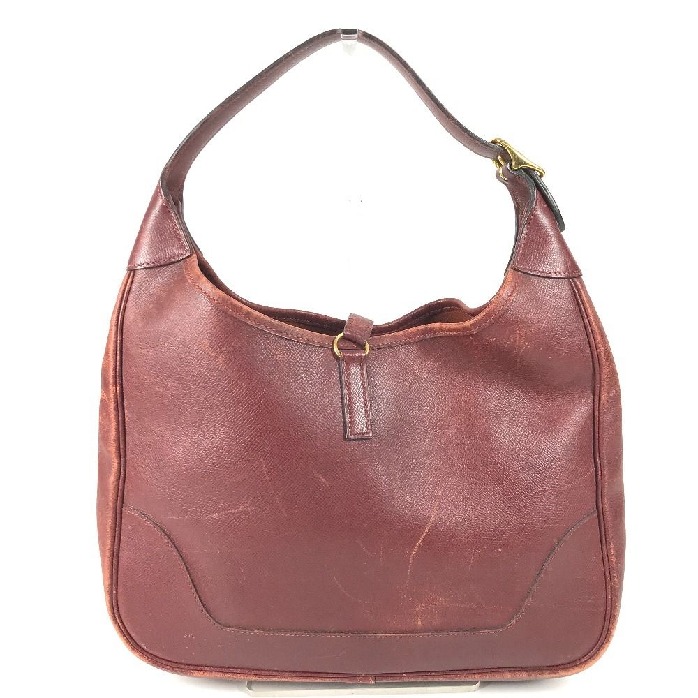 Hermes Shoulder Bag Trim 31 Leather Brown — view 2