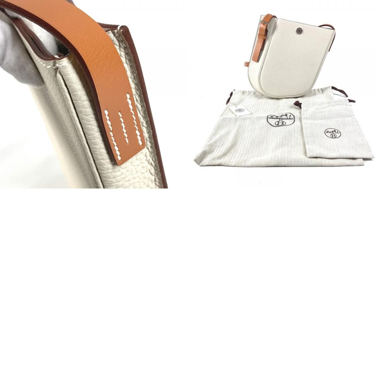 Hermes Shoulder Bag Perspective Cavalier 21 Togo Ivory — view 9
