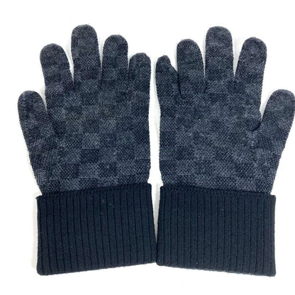Louis Vuitton Glove Neo Petite Damier Wool Black — view 2