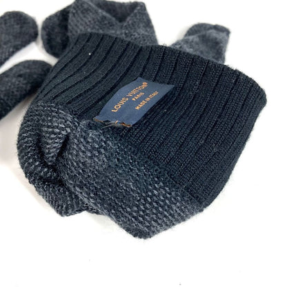 Louis Vuitton Glove Neo Petite Damier Wool Black — view 8