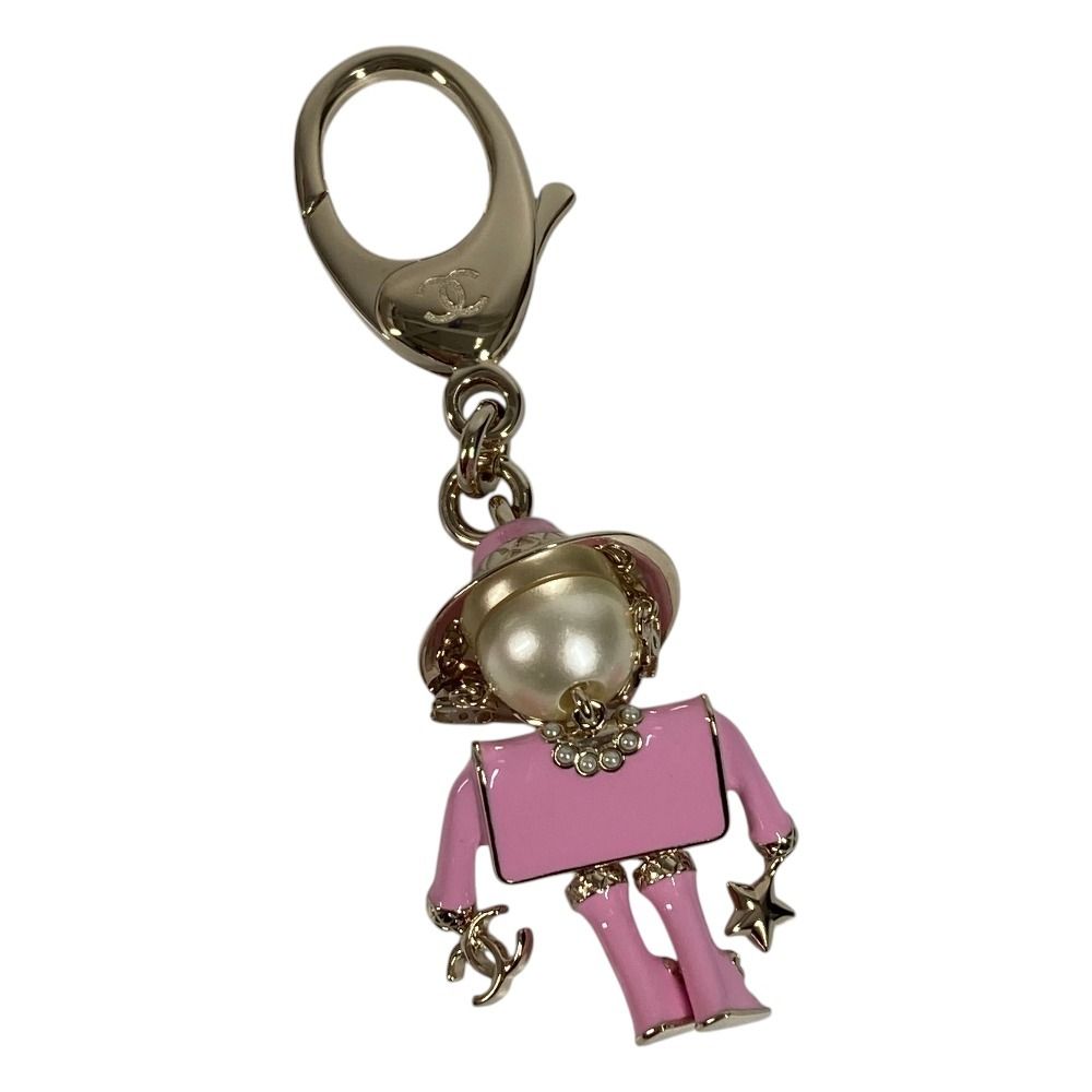 Chanel Key Holder Gabrielle CC Logo Metal Pink — view 2