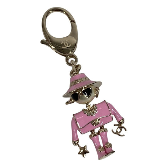 Chanel Key Holder Gabrielle CC Logo Metal Pink