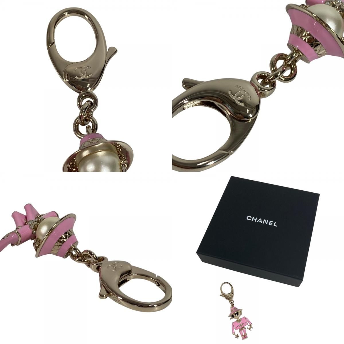 Chanel Key Holder Gabrielle CC Logo Metal Pink — view 9