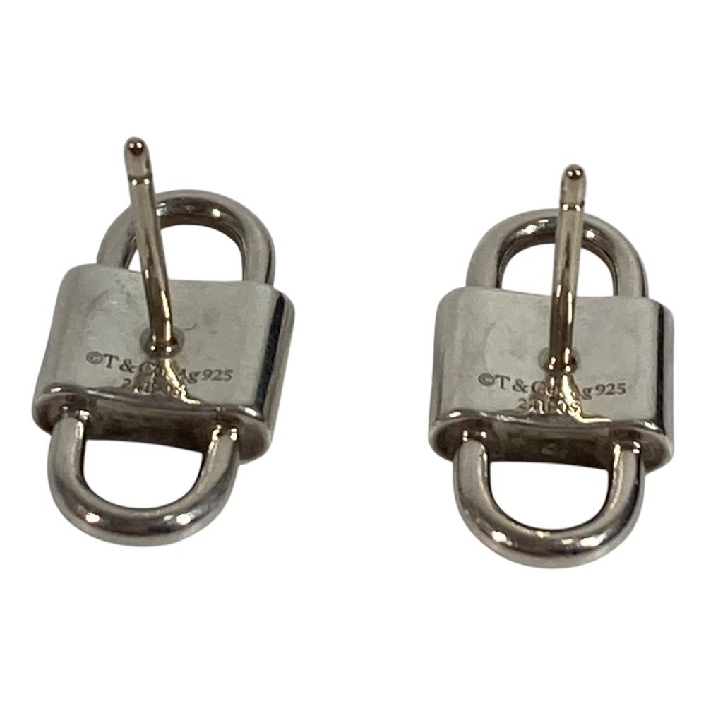 Tiffany & Co Earrings Small Double Lock Key Silver — view 6