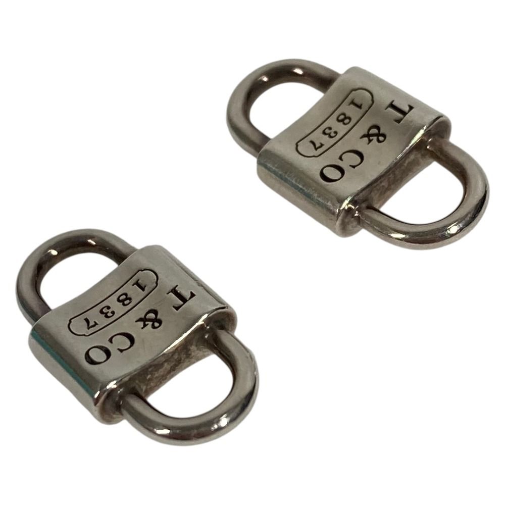 Tiffany & Co Earrings Small Double Lock Key Silver — view 4