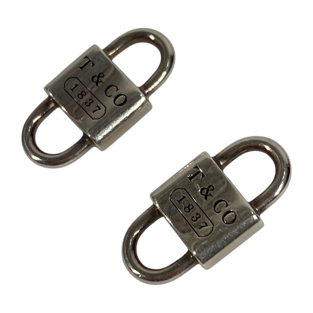Tiffany & Co Earrings Small Double Lock Key Silver — view 3