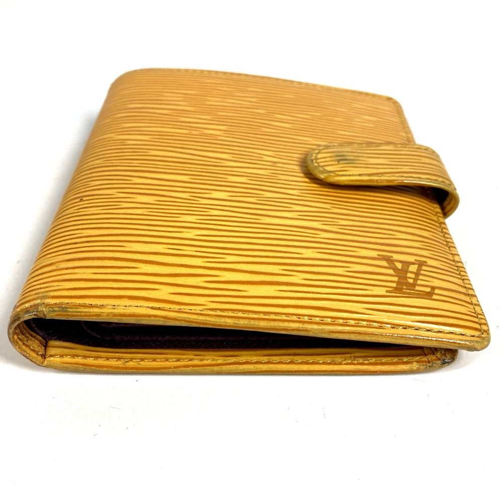 Louis Vuitton Bifold Wallet Porto Billets Compact Epi Leather Tassili Yellow — view 3