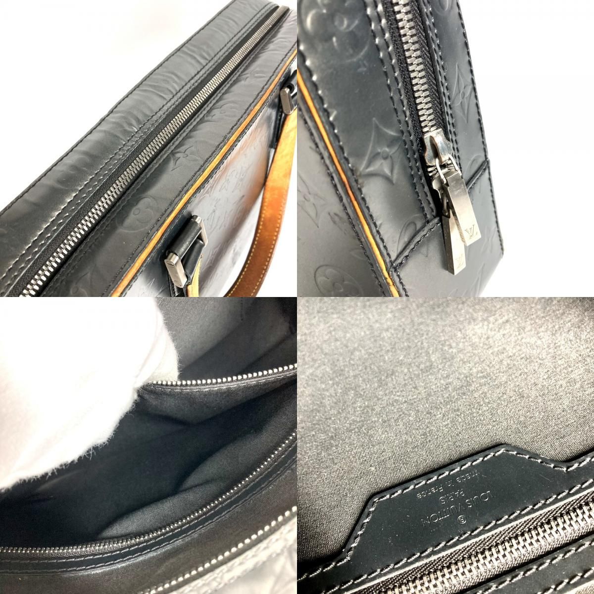 Louis Vuitton Business Bag Malden Monogram Matte Leather Navy — view 8