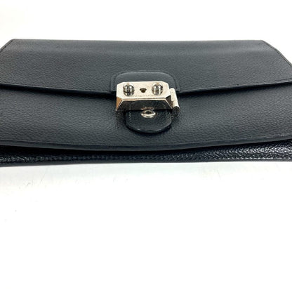 Hermes Clutch Pochette Jet Leather Black — view 3