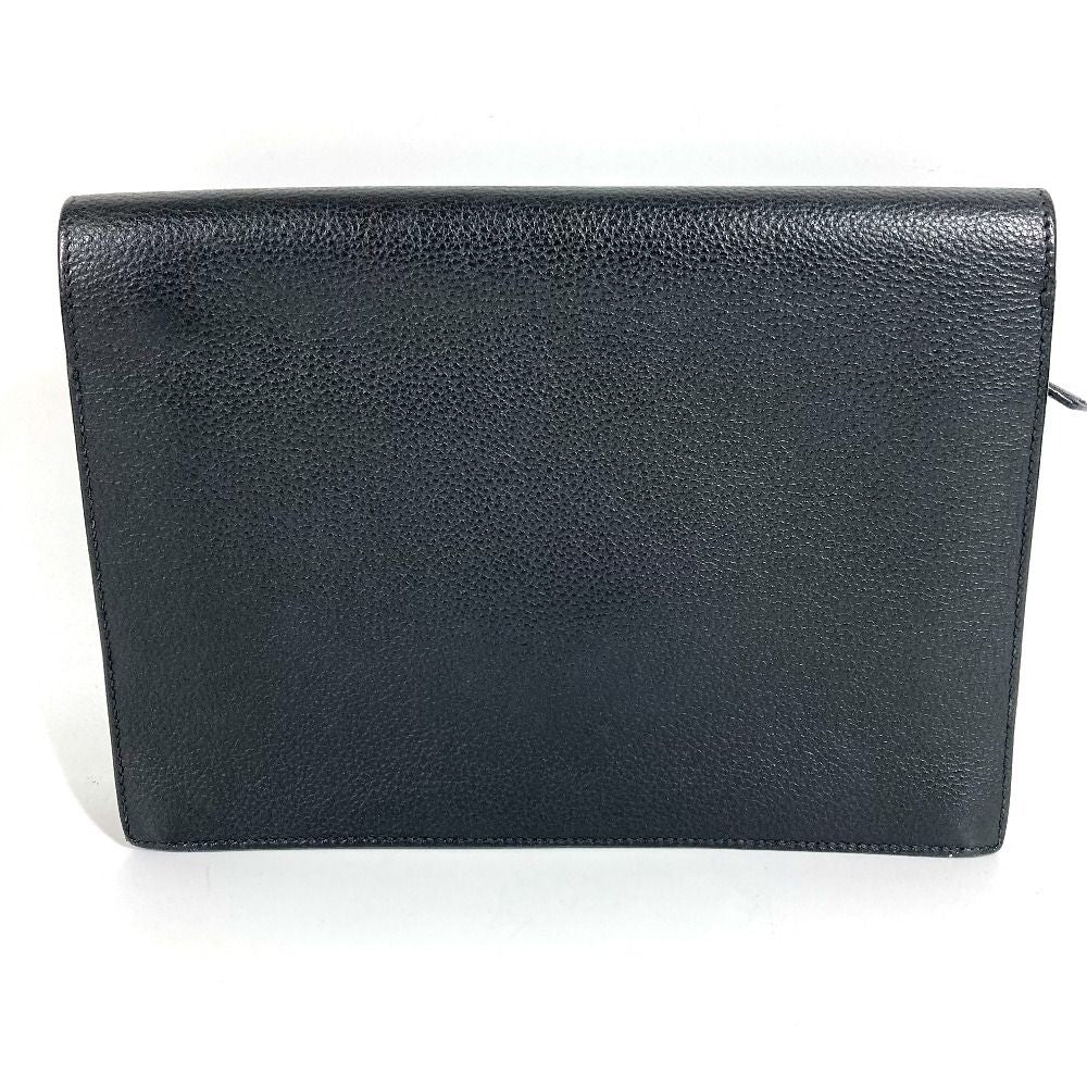 Hermes Clutch Pochette Jet Leather Black — view 2