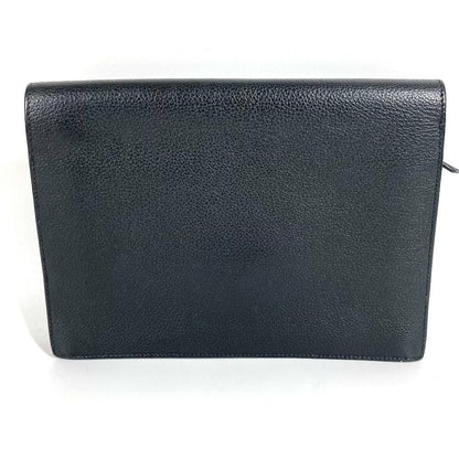 Hermes Clutch Pochette Jet Leather Black — view 2