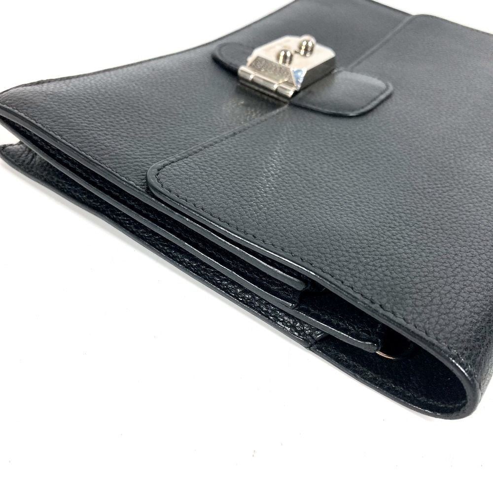 Hermes Clutch Pochette Jet Leather Black — view 4