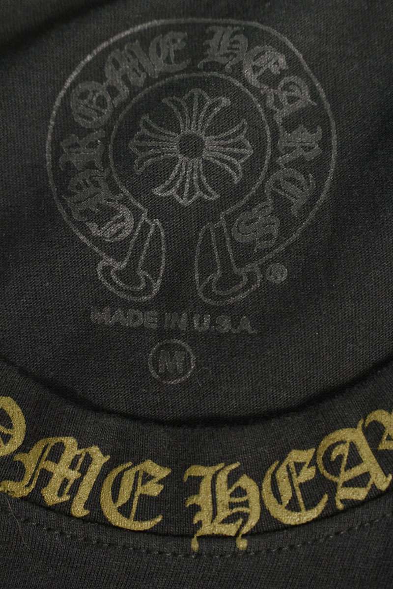 Chrome Hearts CH L S 1 Neck Logo Print Long Sleeve Top — view 3