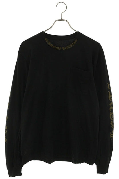 Chrome Hearts CH L S 1 Neck Logo Print Long Sleeve Top