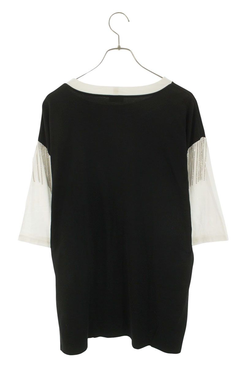 Celine Logo Print Fringe T-Shirt — view 2
