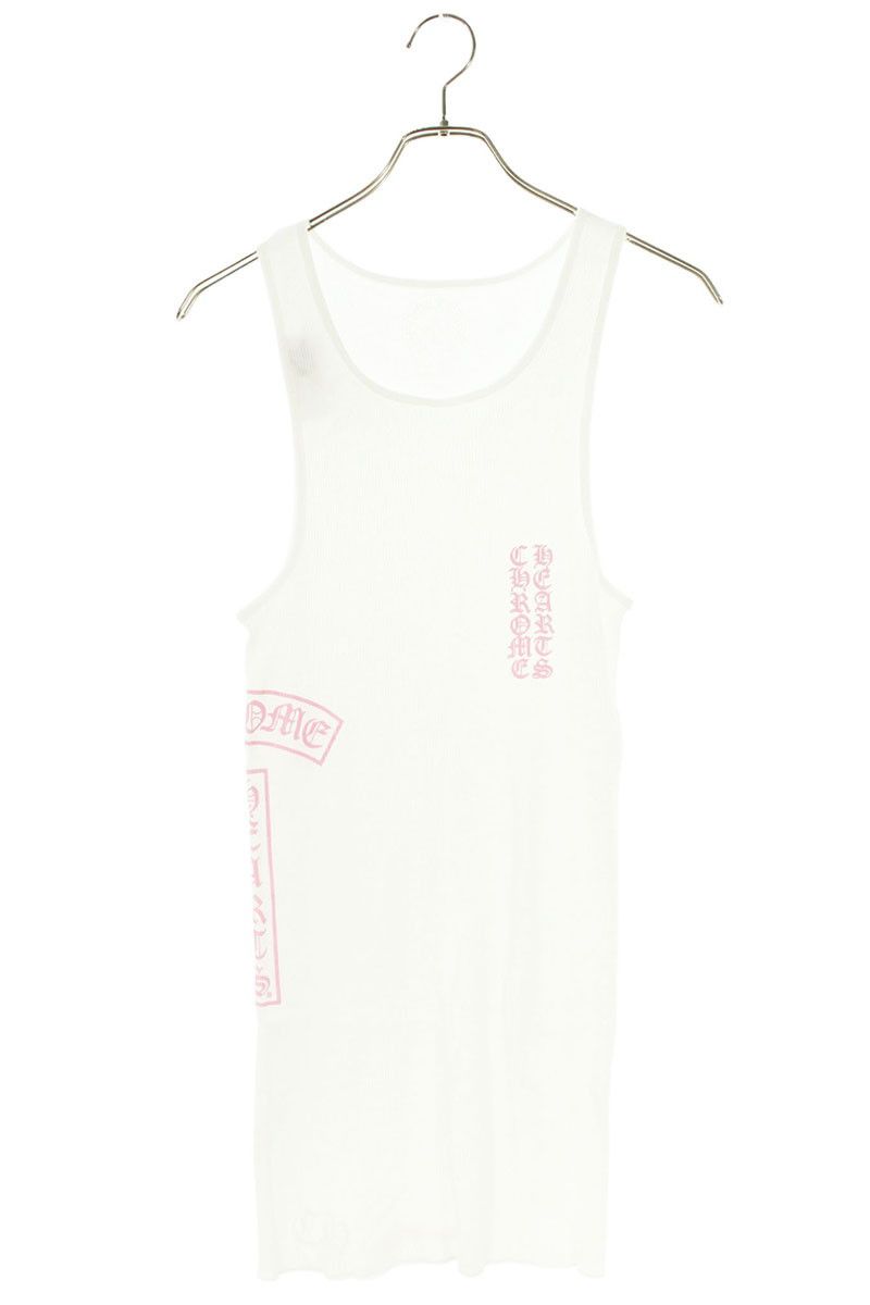 Chrome Hearts Rib Tank Side Label Print Top