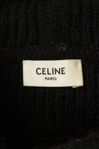 Celine Logo Knit Hoodie — view 3