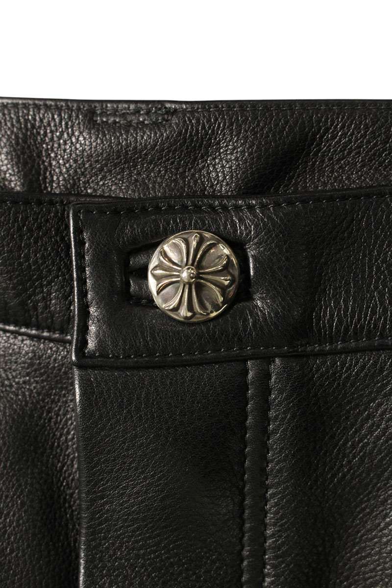 Chrome Hearts Carpenter Double Knee Leather Long Pants — view 3