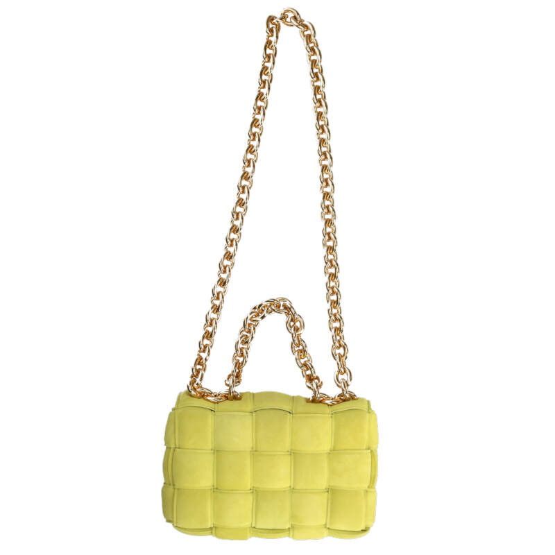 Bottega Veneta the Chain Cassette Maxi Intrecciato Suede Shoulder Bag — view 2