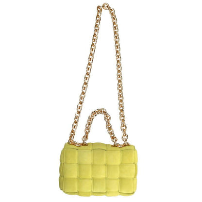 Bottega Veneta the Chain Cassette Maxi Intrecciato Suede Shoulder Bag — view 2