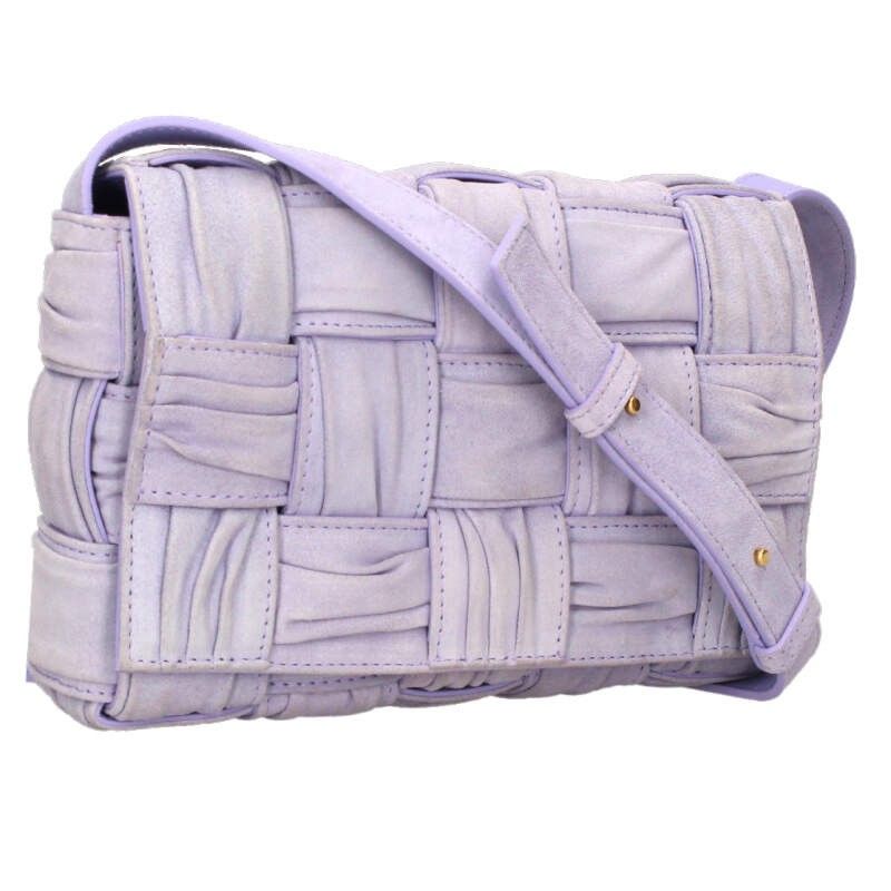 Bottega Veneta Cassette Suede Leather Shoulder Bag