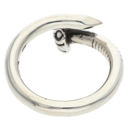 Chrome Hearts Nail Crsball Cross Ball Silver Ring — view 2
