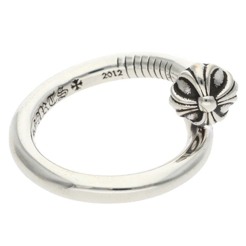 Chrome Hearts Nail Crsball Cross Ball Silver Ring — view 5