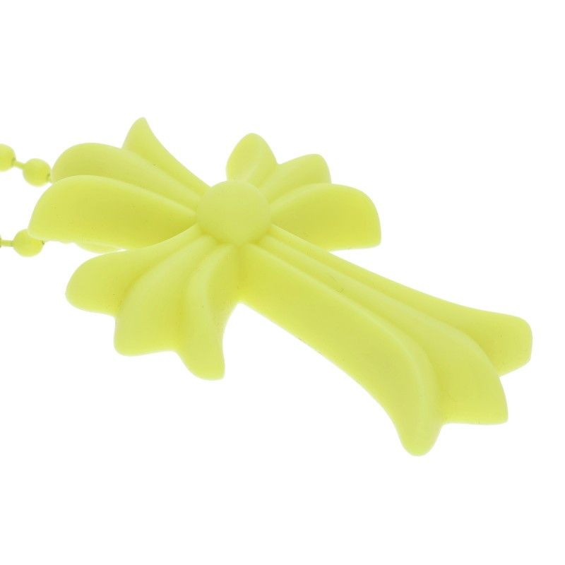 Chrome Hearts Rubber CH Crs Sml Small CH Cross Silicone Necklace — view 4