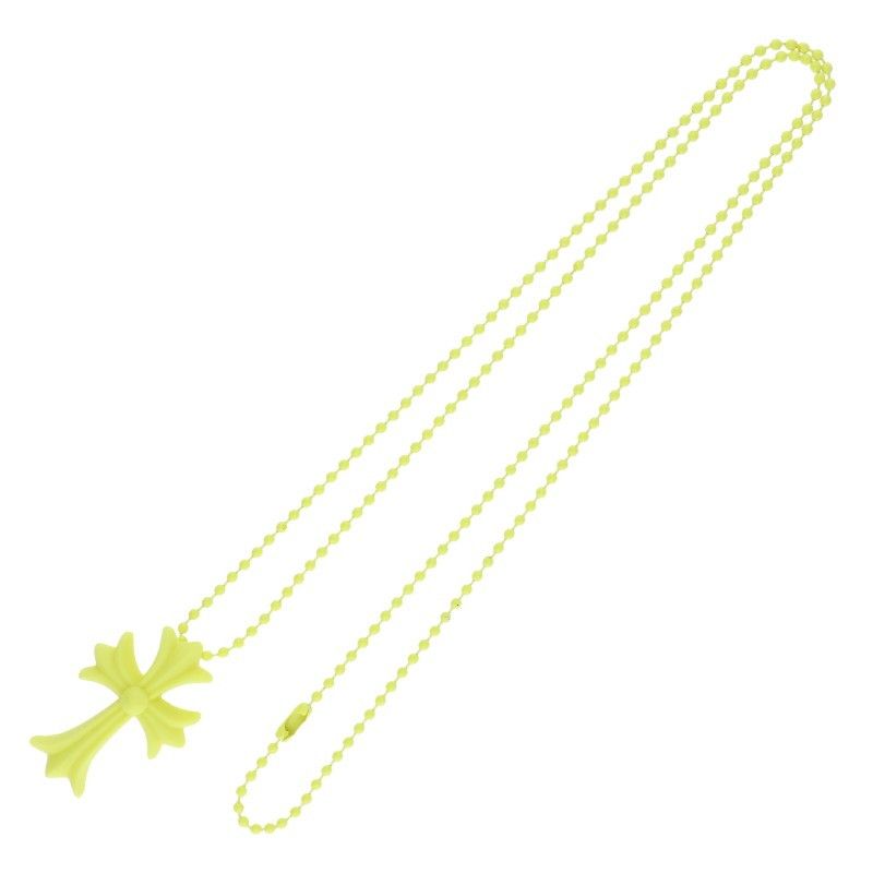 Chrome Hearts Rubber CH Crs Sml Small CH Cross Silicone Necklace — view 2