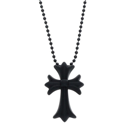 Chrome Hearts Rubber CH Crs Sml Small CH Cross Necklace