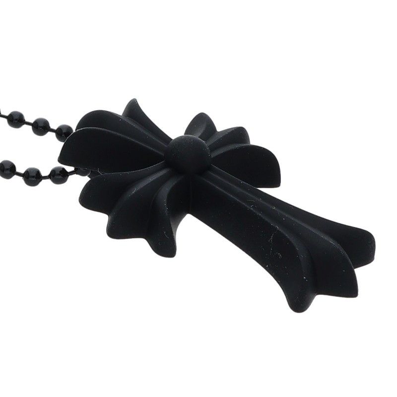 Chrome Hearts Rubber CH Crs Sml Small CH Cross Necklace — view 4