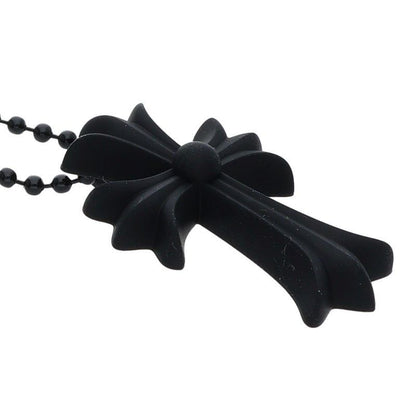 Chrome Hearts Rubber CH Crs Sml Small CH Cross Necklace — view 4