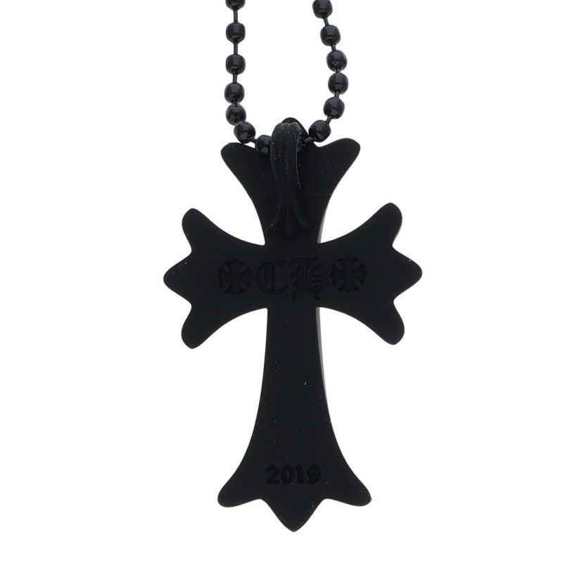 Chrome Hearts Rubber CH Crs Sml Small CH Cross Necklace — view 3