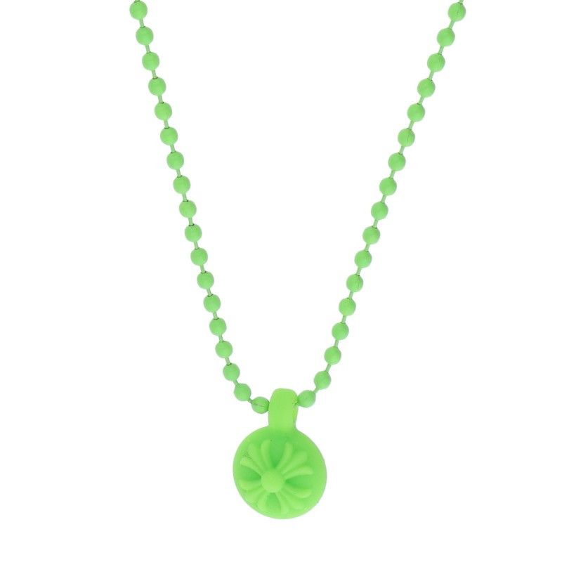 Chrome Hearts Rubber Crs Ball Cross Silicone Necklace