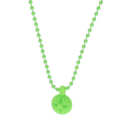 Chrome Hearts Rubber Crs Ball Cross Silicone Necklace